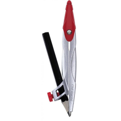 Cyrkiel metalowy KEYROAD w etui z ołówkiem pakowany w display mix kolorów-236990