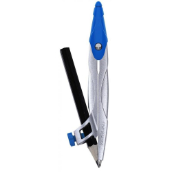 Cyrkiel metalowy KEYROAD w etui z ołówkiem pakowany w display mix kolorów-236992