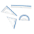 Zestaw geometryczny KEYROAD plastikowy transparentny-236370
