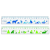 Linijka plastikowa KEYROAD 20cm transparentna z nadrukiem deco zawieszka-236595