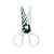 Nożyczki szkolne KEYROAD 5'' bezpieczne zebra blister-236619