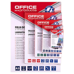 Folia laminacyjna do laminatora OFFICE PRODUCTS A5 2x100mic. op.100-237143