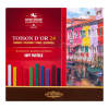 Kredki KOH-I-NOOR pastele Toison D'Or kwadratowe 24 kolory 8584
