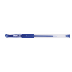 Długopis żelowy OFFICE PRODUCTS gumowy uchwyt 0,5mm - niebieski-238743