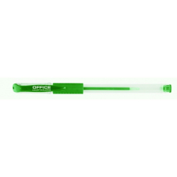 Długopis żelowy OFFICE PRODUCTS gumowy uchwyt 0,5mm - zielony-238747