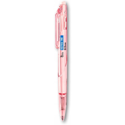 Długopis TETIS automatyczny 0,5mm obudowa różowa - niebieski KD706-NR