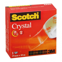 Taśma biurowa SCOTCH Crystal 19mm x 10m Clear 600 transparentna