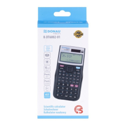 Kalkulator DONAU TECH naukowy 417 funkcji 164x84x19 mm czarny K-DT6002-01-246342