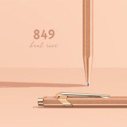Długopis CARAN D'ACHE 849 Brut Rose M w pudełku różowe złoto-251232