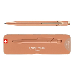 Długopis CARAN D'ACHE 849 Brut Rose M w pudełku różowe złoto
