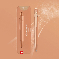 Długopis CARAN D'ACHE 849 Brut Rose M w pudełku różowe złoto-251236