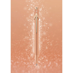 Długopis CARAN D'ACHE 849 Brut Rose M w pudełku różowe złoto-251240