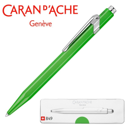 Długopis CARAN D'ACHE 849 Pop Line Fluo M w pudełku zielony-251489