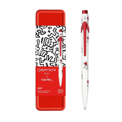 Długopis CARAN D'ACHE 849 Keith Haring w pudełku biały-253723