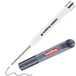 Ołówek drewniany EDDING budowlany E-8880 do głębokich otworów - blister grafitowy-257751