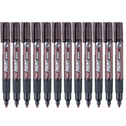 Marker PENTEL MMP20 (OPAKOWANIE 12) olejowy - brązowy