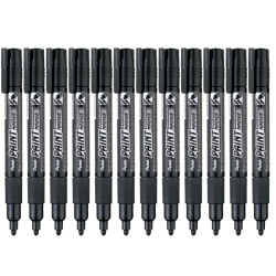 Marker PENTEL MMP20 (OPAKOWANIE 12) olejowy - czarny