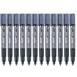 Marker PENTEL MMP20 (OPAKOWANIE 12) olejowy - szary