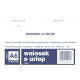 Druk DOTTS wniosek o urlop A6 40 kartek 10-515-5