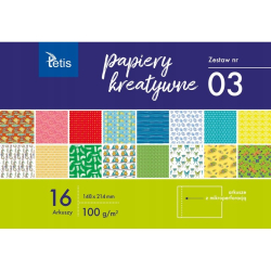 Blok kreatywny zeszyt papierów TETIS A5 16k 100g. KB029-03-2756168610c7c08bc8021c852fb745ea