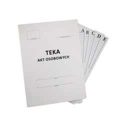 Akta osobowe KIEL-TECH A4 ABCDE kartonowe 350g. 1szt.-276291