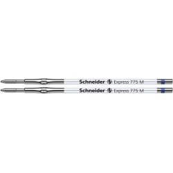 Wkład do długopisu SCHNEIDER 775, M, 2szt., blister, niebieski-276556