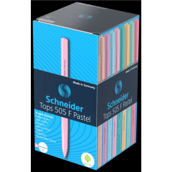 Długopis SCHNEIDER Tops 505, F, 1 szt., mix kolorów pastelowych-276569
