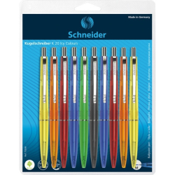 Długopis SCHNEIDER K20 ICY, M, 10 szt. blister, mix kolorów