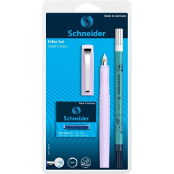 Zestaw pióro wieczne SCHNEIDER Ceod Colour, wymazywacz, naboje 6 szt., mix kolorów, blister-276898
