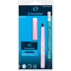 Długopis żelowy SCHNEIDER Easy Set, wymazywacz, 6 nabojów, blister, mix kolorów