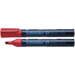 Marker SCHNEIDER permane. 233 ścięty - czerwony