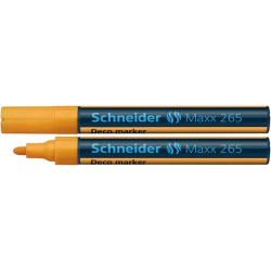 Marker SCHNEIDER kredowy 265 okrągły 2-3mm pomarańczowy