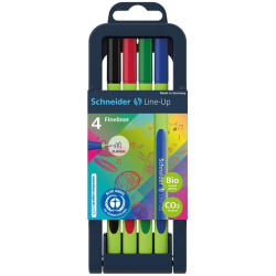 Cienkopis SCHNEIDER Line-Up 0,4mm stojak 4 szt. miks kolorów-278190