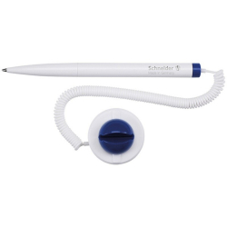 Długopis SCHNEIDER Klick-Fix-Pen na sprężynce biały / niebieski-278367