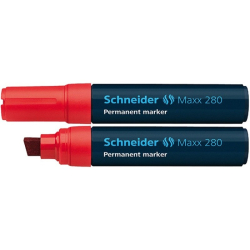 Marker SCHNEIDER permane. 280 Maxx ścięty - czerwony