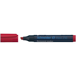 Marker SCHNEIDER permane. 250 Maxx ścięty 2-7mm - czerwony-278631