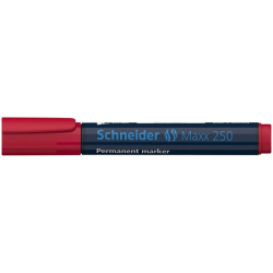 Marker SCHNEIDER permane. 250 Maxx ścięty 2-7mm - czerwony
