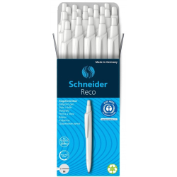 Długopis SCHNEIDER Reco biały M czarny-279047