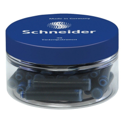Naboje do piór SCHNEIDER plastikowy słoik 30 szt. niebieski