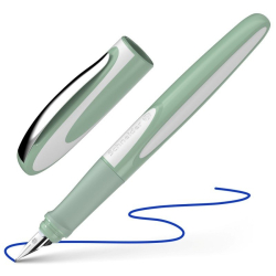 Pióro wieczne SCHNEIDER Ray, M, pud. plastikowe, zielono-białe-280449