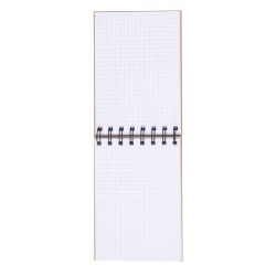 Kołonotatnik OFFICE PRODUCTS A6 craft w kratkę 80 kart. 80gsm - brązowy-280753