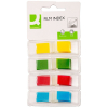 Zakładki indeksujące Q-CONNECT PP 12x45mm 4x35 kart. blister mix kolorów