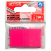 Zakładki indeksujące OFFICE PRODUCTS PP 25x43mm 1x50 kart.  różowe