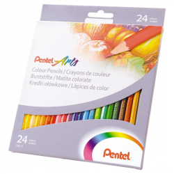 Kredki PENTEL ołówkowe 24 kolorów