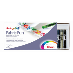 Kredki PENTEL pastele do tkanin PTS15 15 kolorów-281417