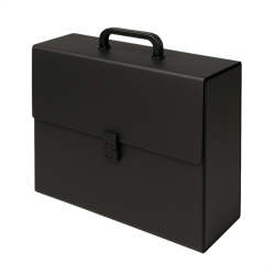 Teczka z rączką DELFIN MAXI 10cm - czarna