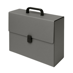 Teczka z rączką DELFIN MAXI 10cm - szara