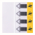 Zakładki indeksujące Q-CONNECT Sign-here papier 20x45mm 4x40 kart. - żółty-281686