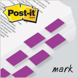 Zakładki indeksujące POST-IT 680-8 PP 25x43mm 50 kart. purpurowe-282139