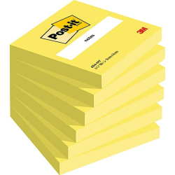 Karteczki samoprzylepne POST-IT 654NY, 76x76mm, 1x100 kart., jaskrawy żółty